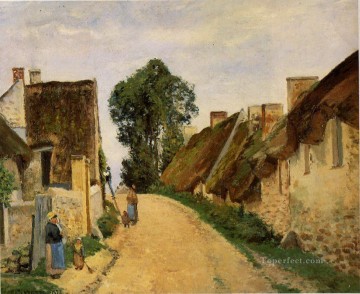  Oise Decoraci%C3%B3n Paredes - calle del pueblo auvers sur oise 1873 Camille Pissarro